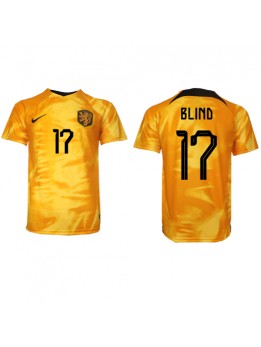 Moški Nogometna dresi replika Nizozemska Daley Blind #17 Domači SP 2022 Kratek rokav